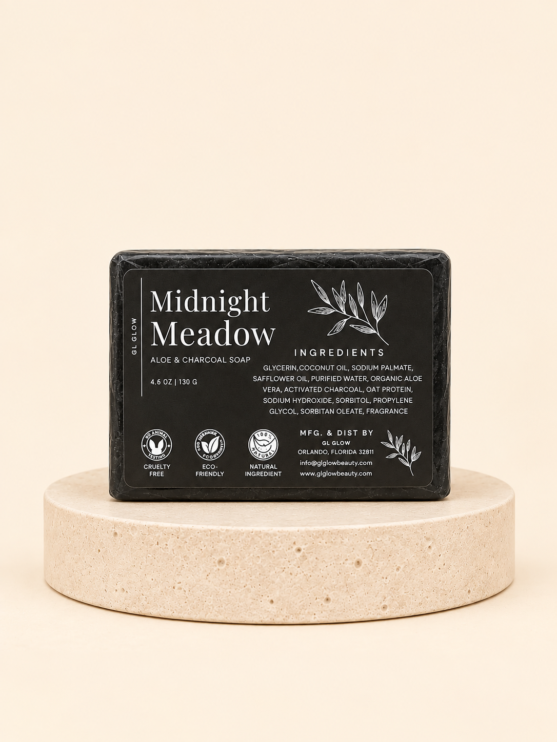 Midnight Meadow Aloe & Charcoal Soap